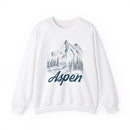 Aspen, Colorado Sweatshirt - Mountain Illustration Graphic Crewneck-1