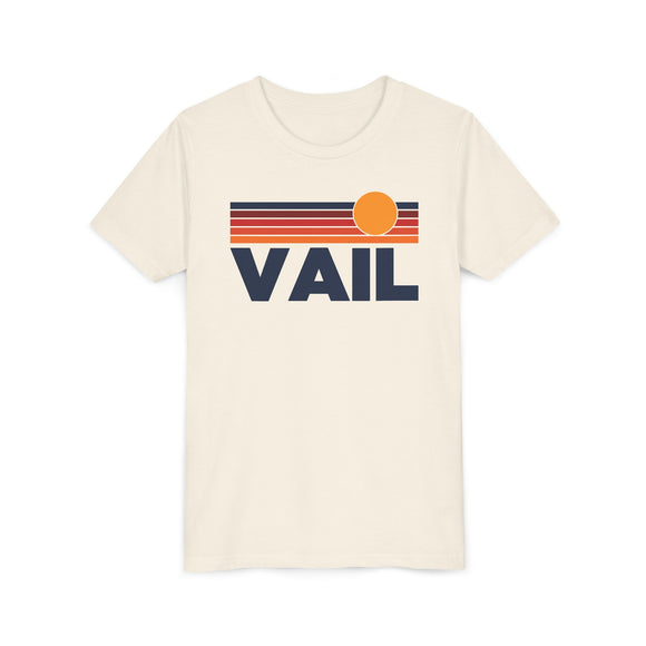 Vail, Colorado Youth T-Shirt — Retro Sun Tee