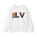 Las Vegas, Nevada LV Retro Stripe Sweatshirt-1