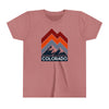 Colorado Youth Shirt - Retro Mountain Colorado Kid's T-Shirt