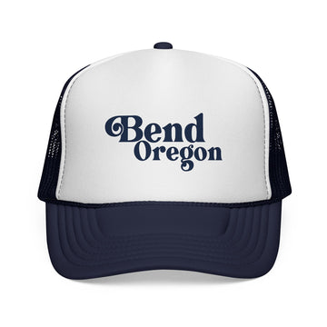 Buy dark-navy Bend, Oregon Retro Trucker Hat