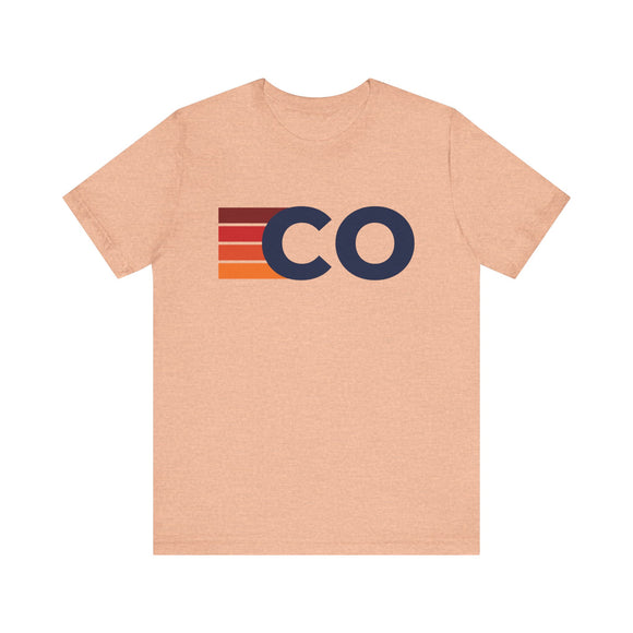 Colorado Retro Stripes T-Shirt | Colorado State Tee