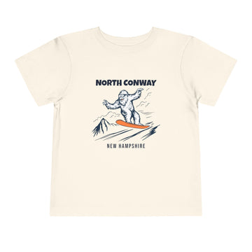North Conway, New Hampshire Yeti Snowboard Toddler Tee