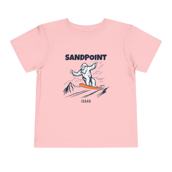 Sandpoint, Idaho Yeti Snowboard Toddler Tee