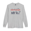 North Conway, New Hampshire Après-ski Long Sleeve Shirt - Mountain Retro Skiing-1