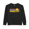 Panama City, Florida Toddler Sweatshirt - Retro Sun Panama City Toddler Crewneck Sweatshirt