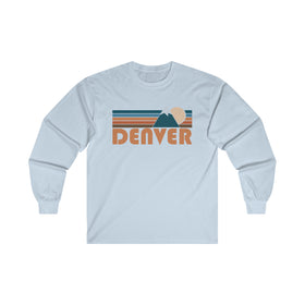 Denver, Colorado Long Sleeve Shirt - Retro Unisex Denver Long Sleeve Tee