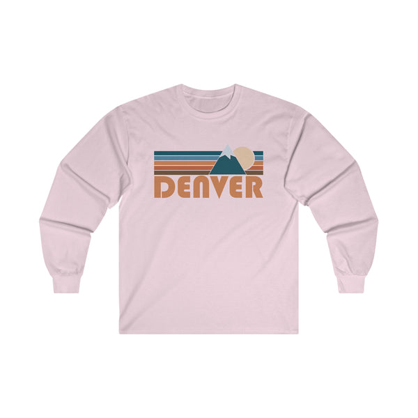 Denver, Colorado Long Sleeve Shirt - Retro Unisex Denver Long Sleeve Tee