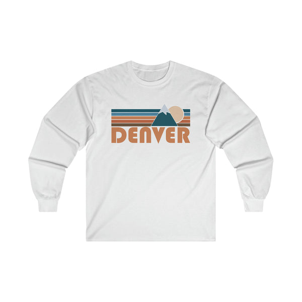 Denver, Colorado Long Sleeve Shirt - Retro Unisex Denver Long Sleeve Tee