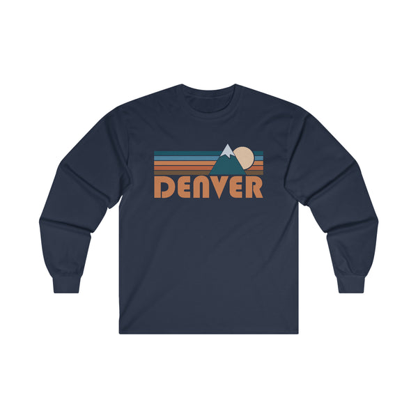 Denver, Colorado Long Sleeve Shirt - Retro Unisex Denver Long Sleeve Tee