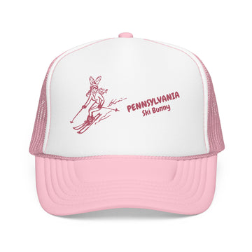 Buy light-pink-white Pennsylvania Ski Bunny Foam Trucker Hat