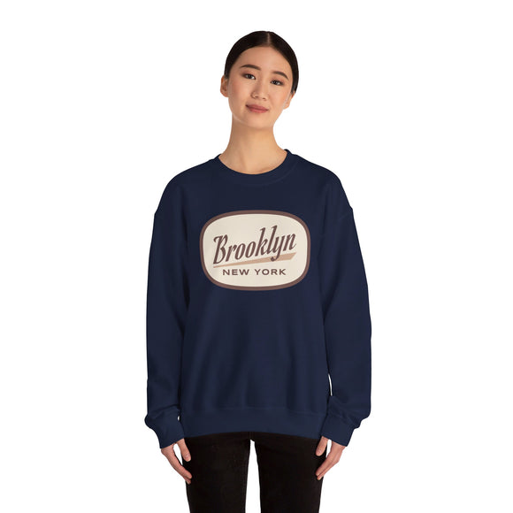 Brooklyn, New York Sweatshirt - Unisex Retro Crewneck Brooklyn Sweatshirt