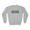 Asheville, North Carolina Youth Sweatshirt - Unisex Kid's Asheville Crewneck Sweatshirt