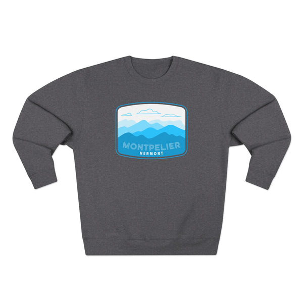 Premium Montpelier, Vermont Sweatshirt Unisex Crewneck, Premium Sweatshirt, Crewneck Jumper, Ski Resort Apparel