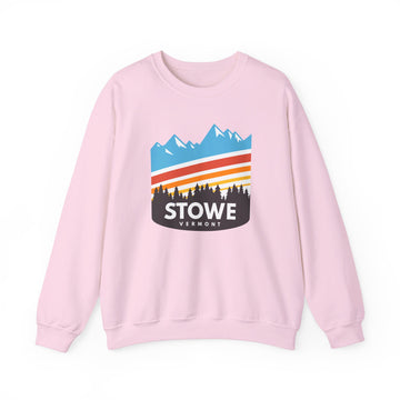 Stowe, Vermont Sweatshirt - Unisex Retro Crewneck Stowe Sweatshirt - 0