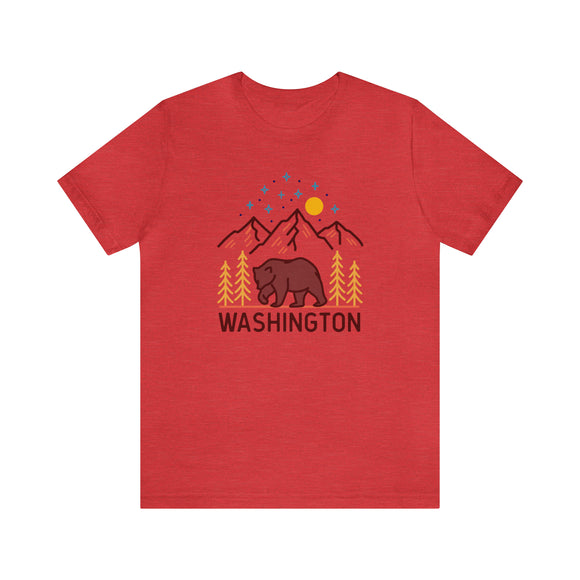 Washington T-Shirt - Retro Unisex Washington Shirt