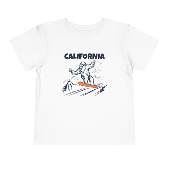 California Yeti Snowboard Toddler Tee