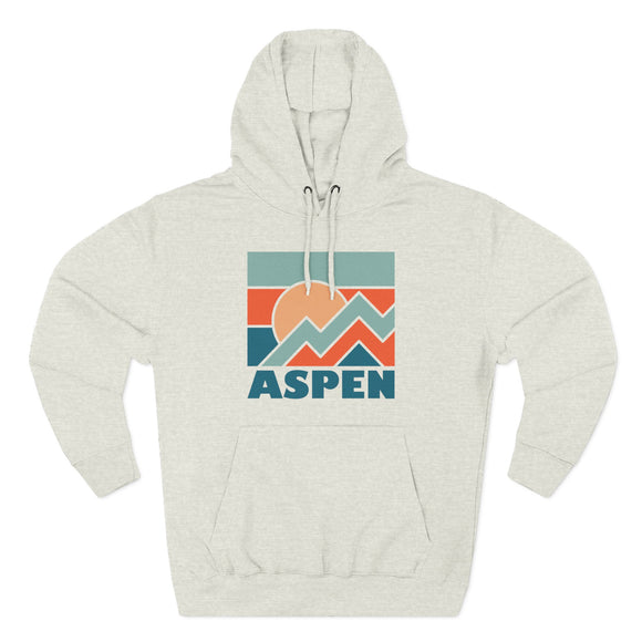 Aspen, Colorado Hoodie - Retro Mountain Unisex Sweatshirt