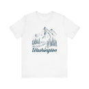 Washington Graphic Tee - Mountain Illustration Washington T Shirt-1