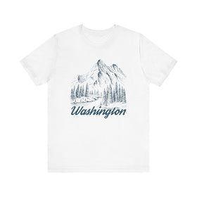 Washington Graphic Tee - Mountain Illustration Washington T Shirt