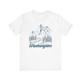Washington Graphic Tee - Mountain Illustration Washington T Shirt