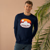 Jackson Hole, Wyoming Mens Base Long-sleeve Tee - Retro Ombre Heavy Weight Long Sleeve T-shirt