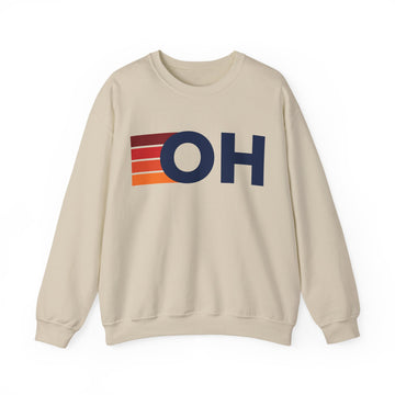 Ohio Retro Sweatshirt | Retro Stripes Ohio - 0
