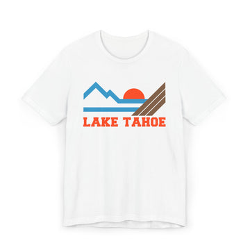 Lake Tahoe, California Retro Mountains Sunset T-Shirt | Vintage Lake Tahoe Tee