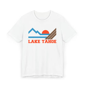 Lake Tahoe, California Retro Mountains Sunset T-Shirt | Vintage Lake Tahoe Tee
