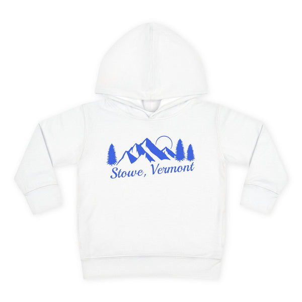 Stowe, Vermont Toddler Hoodie - Unisex Mountain Stowe Pullover Sweatshirt, Kids Hooded Jumper, Vermont Souvenir