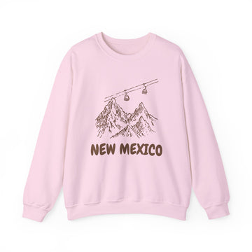Buy light-pink New Mexico Mountain Gondola Sweatshirt, Travel Graphic