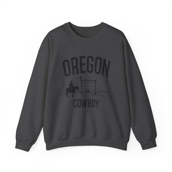 Oregon Sweatshirt - Oregon Cowboy Graphic Crewneck