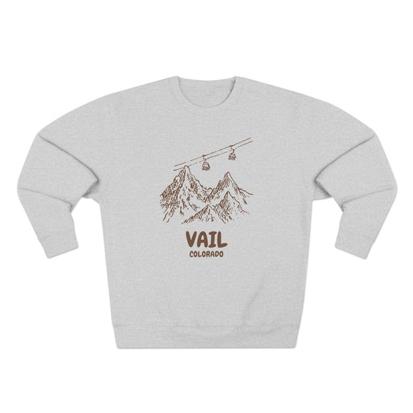 Premium Vail, Colorado Gondola Ski Mountain Sweatshirt