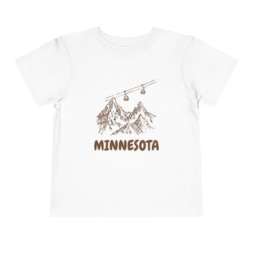 Minnesota Toddler T-Shirt — Vintage Gondola Ski Mountain Tee - 0