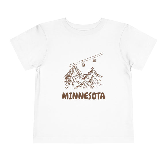 Minnesota Toddler T-Shirt — Vintage Gondola Ski Mountain Tee