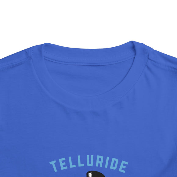Telluride, Colorado Toddler Skiing Snowman Graphic Tee - Kids Telluride Shirt