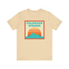 Retro Colorado Springs, Colorado T-Shirt, Mountain Sun Tee, Unisex Graphic Shirt, Vintage Top, Outdoor Adventure Clothing