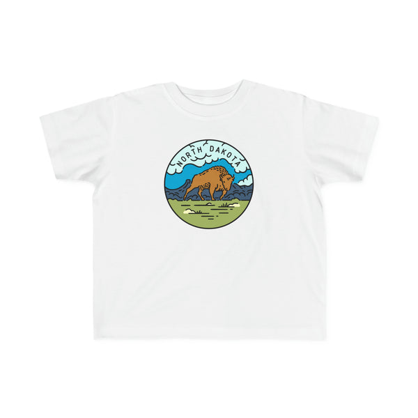 North Dakota Toddler T-Shirt - Unisex Toddler North Dakota Shirt