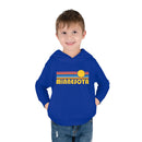 Minnesota Toddler Hoodie - Retro Sunrise Unisex Minnesota Toddler Sweatshirt-17
