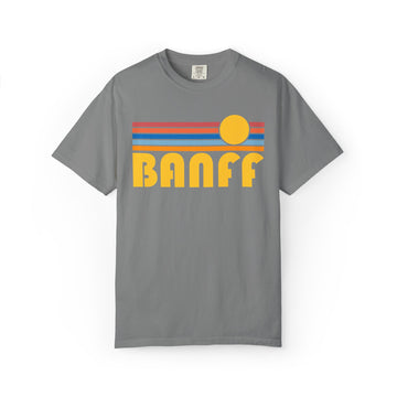 Buy grey Banff, Canada Graphic Tee, Comfort Colors Retro Unisex Banff T shirt