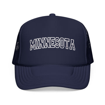Minnesota Trucker Hat — Vintage College Foam Mesh Cap