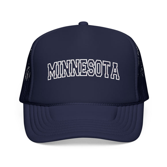 Minnesota Trucker Hat — Vintage College Foam Mesh Cap
