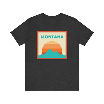 Retro Montana T-Shirt, Mountain Sun Tee, Unisex Graphic Shirt, Vintage Montana Top, Outdoor Adventure Clothing - 0