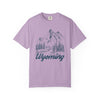Wyoming Graphic Tee - Mountain Illustration Wyoming T Shirt