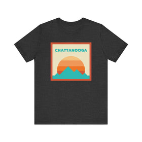 Retro Chattanooga, Tennessee T-Shirt, Mountain Sun Tee, Unisex Graphic Shirt, Vintage Chattanooga, Tennessee Top, Outdoor Adventure Clothing