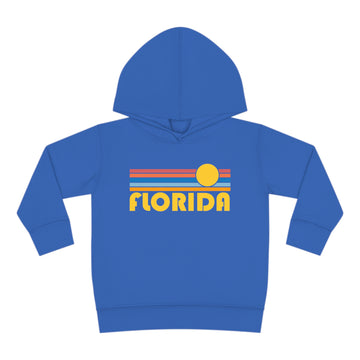 Buy vintage-royal Florida Toddler Hoodie - Retro Sunrise Unisex Florida Toddler Sweatshirt