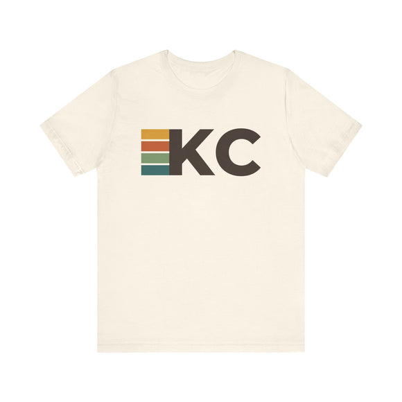 Kansas City, Missouri tee - KC t shirt retro stripes