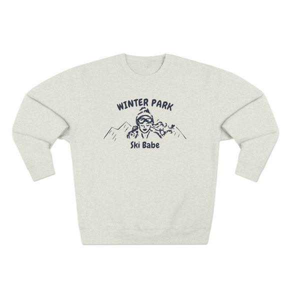 Premium Winter Park, Colorado Ski Babe Sweatshirt
