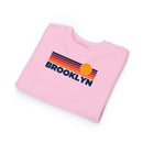 Brooklyn, New York Toddler Sweatshirt - Retro Sun Brooklyn Toddler Crewneck Sweatshirt-16