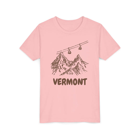 Vermont Youth T-Shirt — Vintage Gondola Ski Mountain Tee
